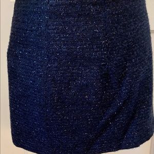Zara Sparkle blue mini skirt.